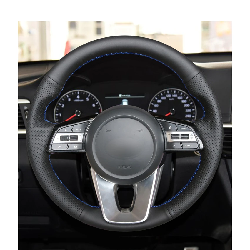 Сшитая вручную черная искусственная кожа для Kia K5 Optima Forte Cee ɽ Ceed 2019 Cerato (AU) 2018-2019 |