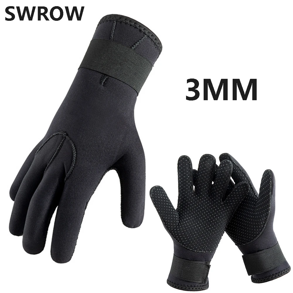 

3mm neoprene diving gloves men and women scuba harpoon stab-resistant warmth snorkeling swimming gloves non-slip wetsuit gloves