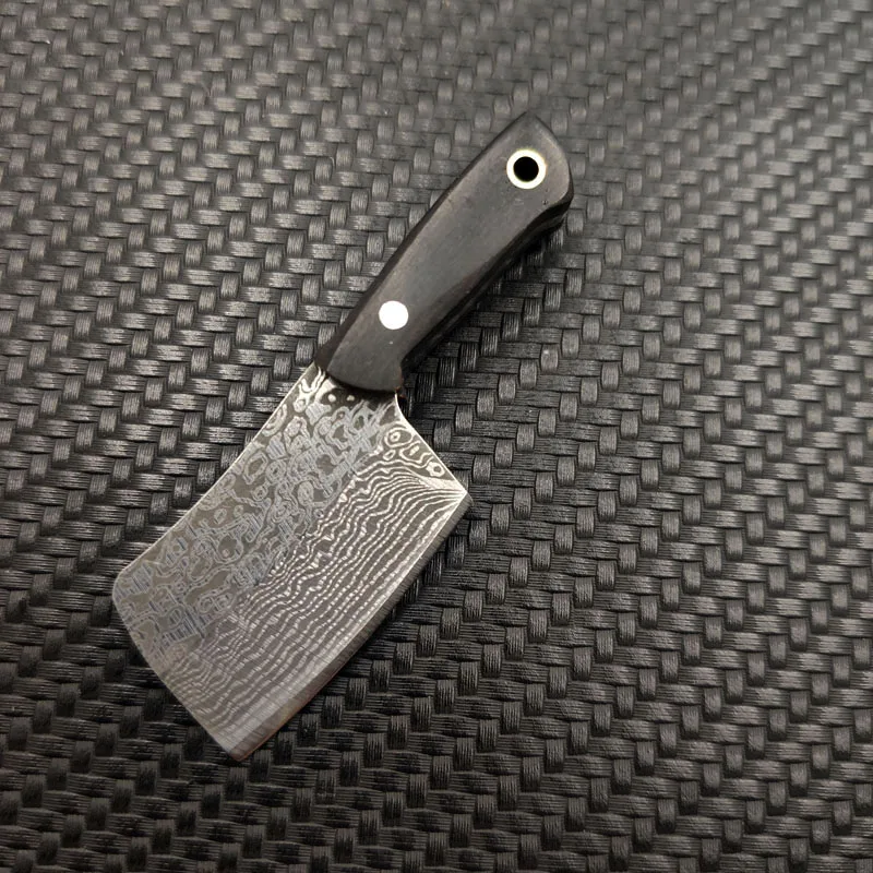 

Dropship Stainless Steel Fixed Knife Keychain Ebony Handle Mini Kitchen Knife Peeler tool Daily Portable Pocket Knife cutter