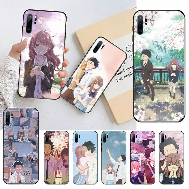 

Anime The Shape Of Voice Phone Case For Huawei honor Mate 10 20 30 40 i 9 8 pro x Lite P smart 2019 Y5 2018 nova 5t