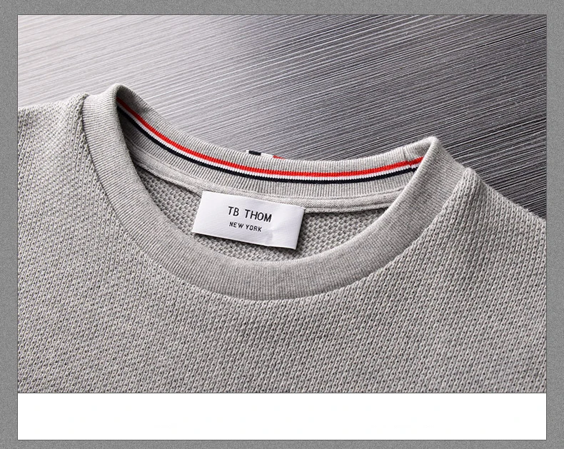 

2021 Fashion TB Brand Spring Autumn Clothing Cotton Solid Jacket Men Sweatshirts O-Neck Slim Casual Sportswear Coat Male