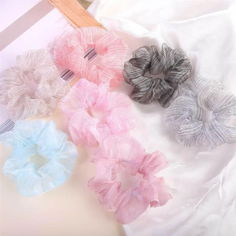 

5pcs Elegant Velvet Scrunchies Set Elastic Hair Bands Solid Scrunchie Headband Women Girl Ponytail Holder Hair Accessories