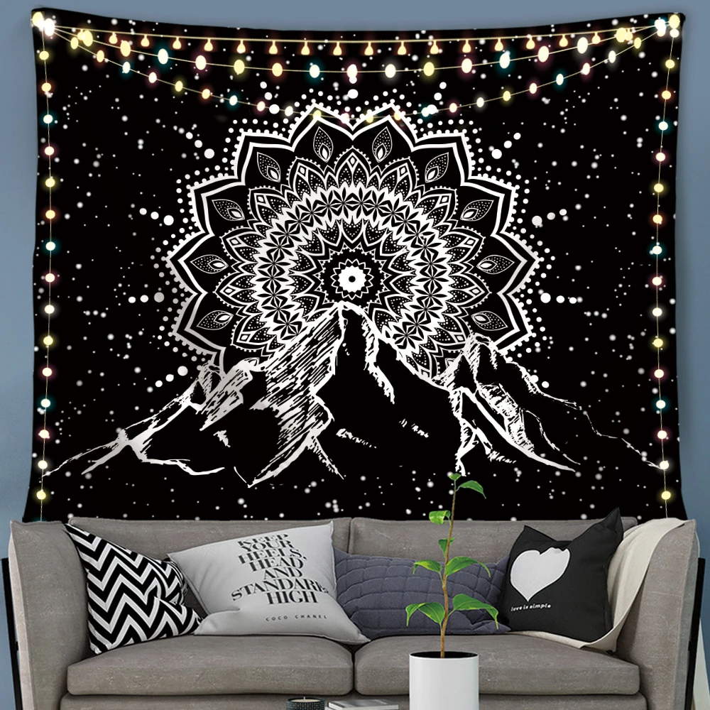 

Silstar Tex Mountain Tapestry Sofa Cover Hippy Astronaut Tapestry Home Decor Wall Hanging Tapestry High Quality Psychedelic