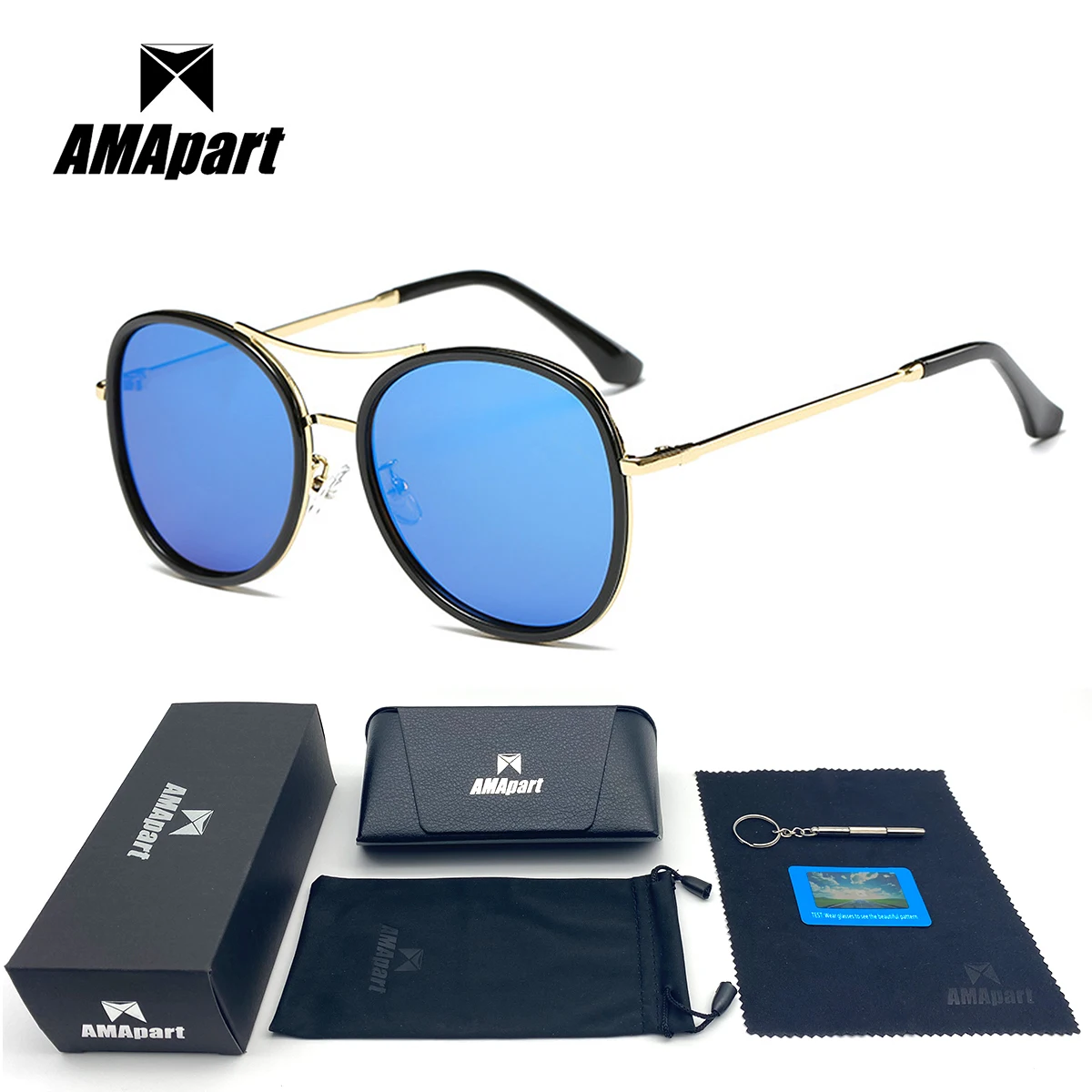 

AMApart High Quality Polarized Sunglasses For Women Driving Fishing Sports Outdoors UV400 Protection Anti-Glare