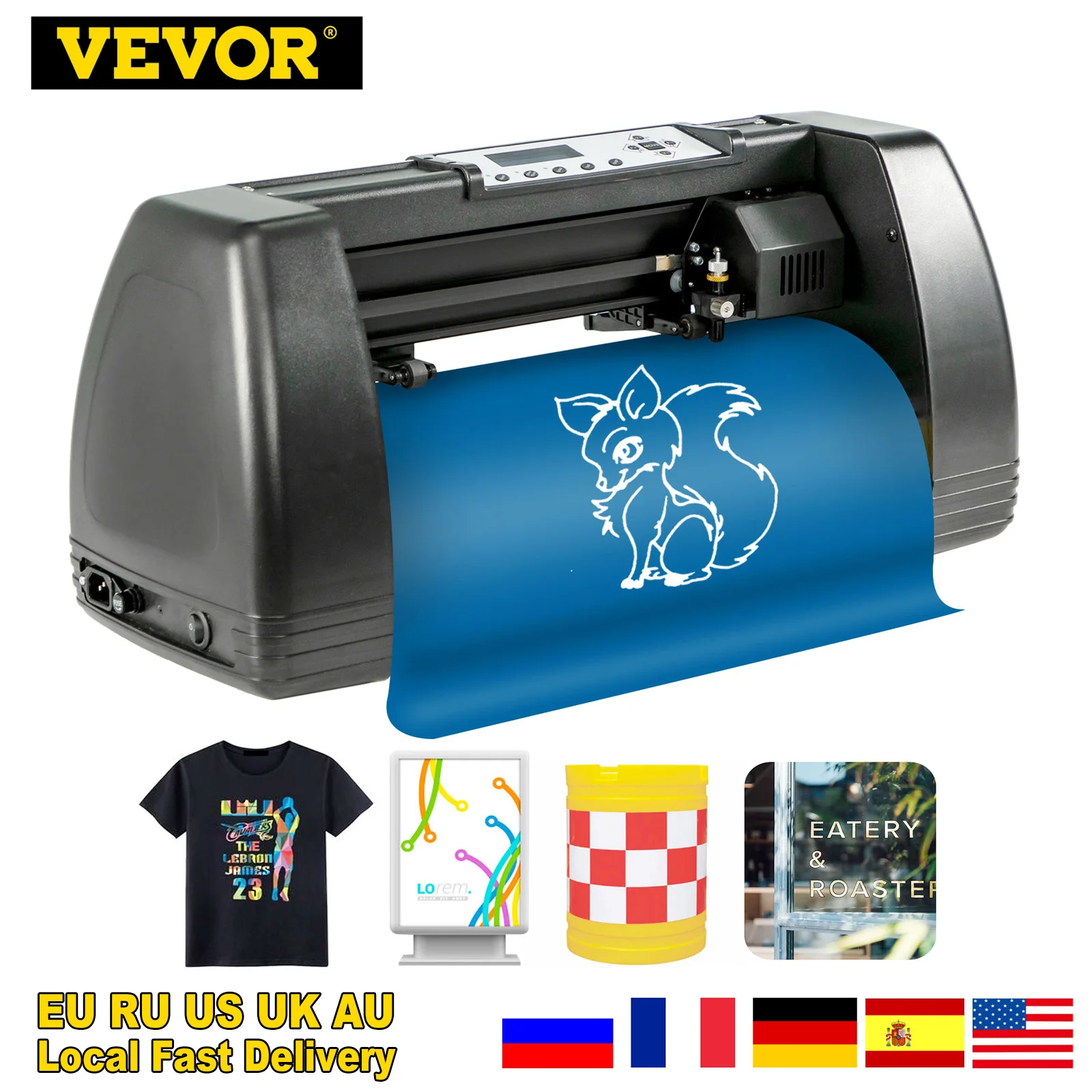 VEVOR 14 Inch Vinyl Cutter Machine with Stand Sign Making Vinly Cutting Plotter Starter Bundle Kits Signmaster Software | Компьютеры и