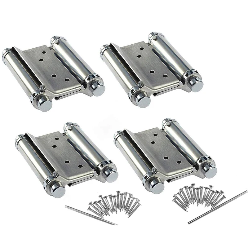 

Double open spring 3 inch / 4 inch / 5 inch hinge Stainless steel two way free door hinge hinge cowboy door fence dedicated