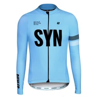 syn cycling clothing long sleeves jersey spring and autumn men maillot ciclismo pro team mtb bike apparel bicycle roadbike wear