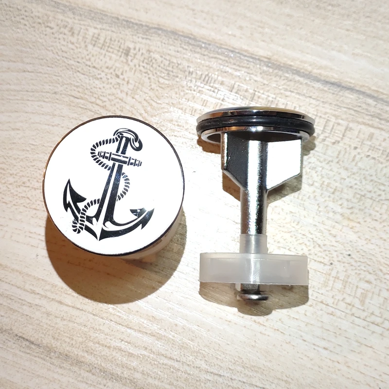 Фотостопор для раковины маленького размера 40 мм с изображением кота|Стоки| |