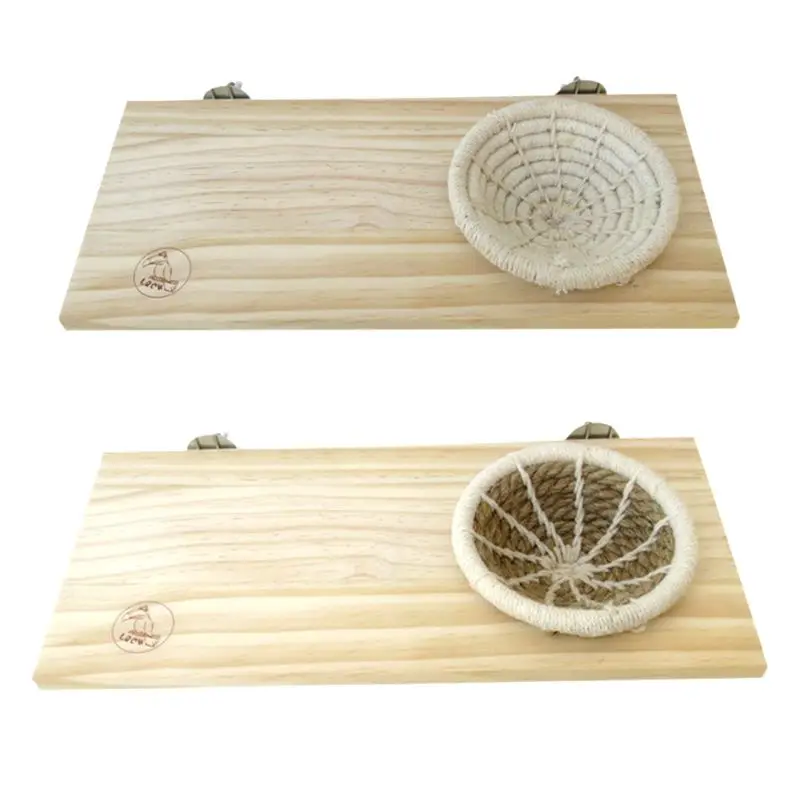 

Bird Breeding Nest Perch Wooden Hamster Mouse Stand Platform Cage Exercise Toys for Small Animals Pigeon