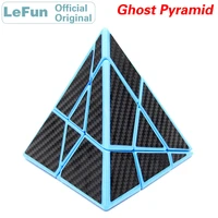 lefun ghost 3x3x3 pyramid magic cube 3x3 carbon fiber sticker speed twisty puzzle brain teasers educational toys
