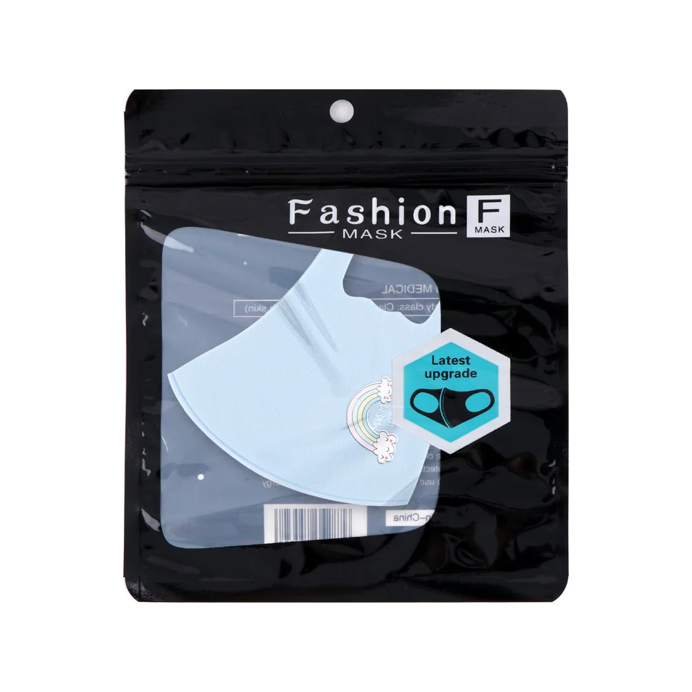 

20pcs Child Cotton Print Face Mask PM2.5 Outdoor Washable Reusable Mouth Cover Ice Silk Protection Mouth Mask Mascarillas