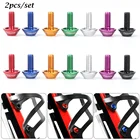 2 шт. велосипедный держатель для бутылок с водой винтовые болты Прочный красочный велосипед аксессуары Алюминий сплав M5 * 12 мм