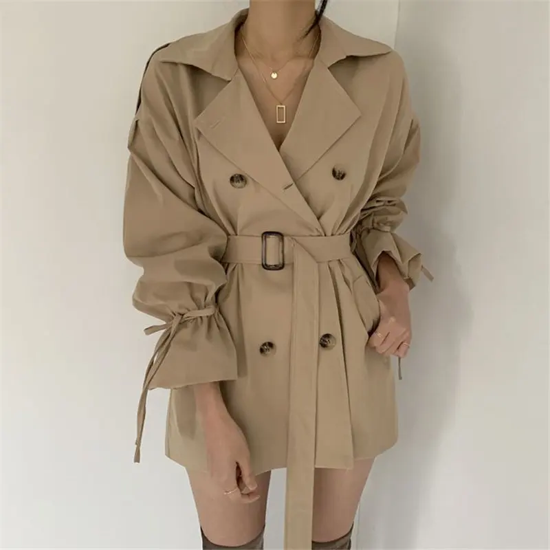 Тренчкот Hzirip классический свободного кроя модная офисная ветровка с