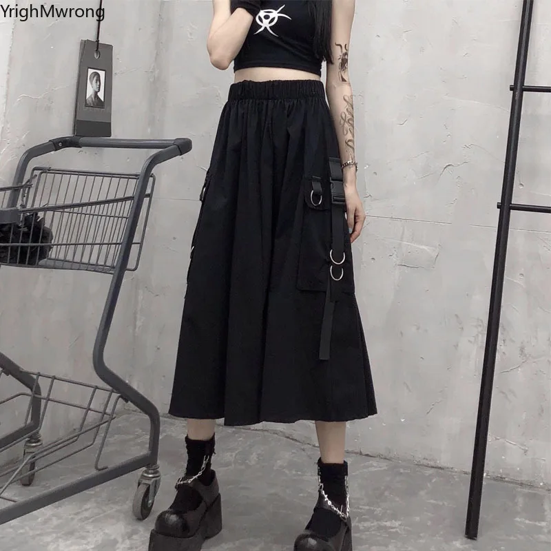 Свободная широкая трапециевидная боковая лента с высокой талией однотонная