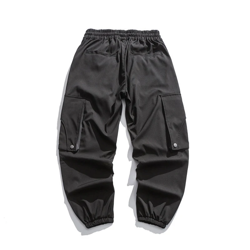 

2020 Cargo Joggers Harem Pants Streetwear Hip Hop Casual Baggy Color Block Patchwork Multi-Pockets Baggy Jeans Trouser WY307