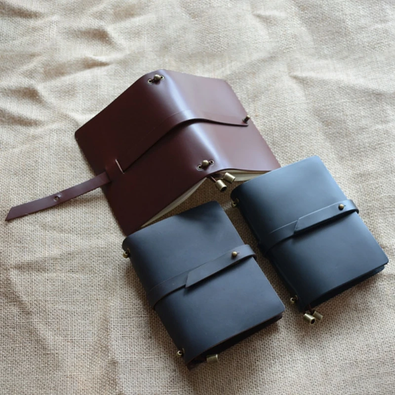 

Vintage Leather Travel Journal Notebook Diary Notepad Sketchbook Diary Notepad W8ED