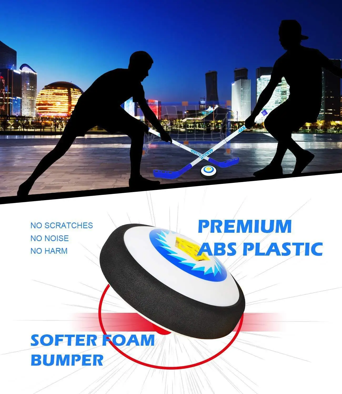 Набор клюшек для хоккея с шайбой мини цели детей тренировочные игрушки на полу 2