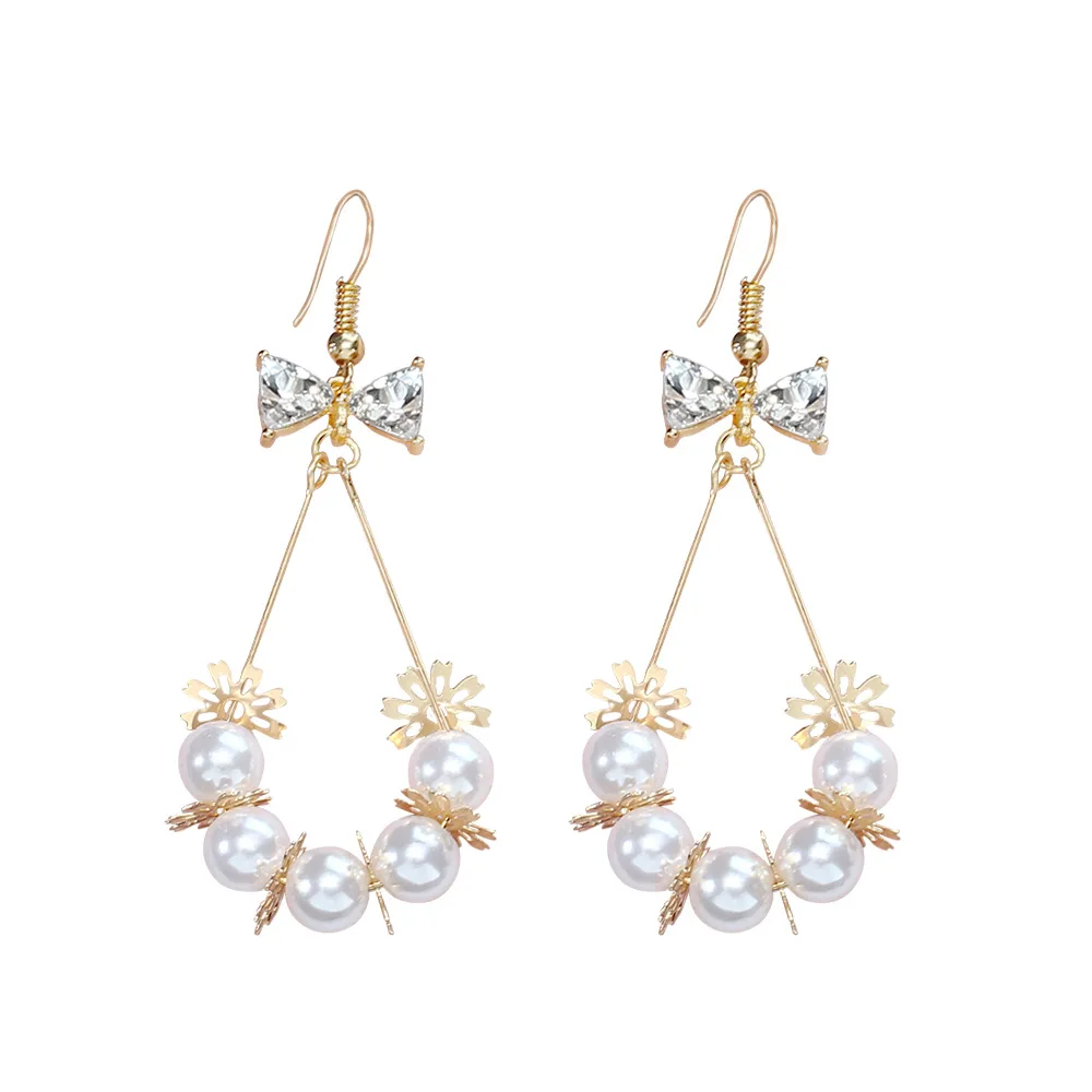 Жемчужное кольцо-бабочка женская Южная Корея Восточные ворота Циркон в виде