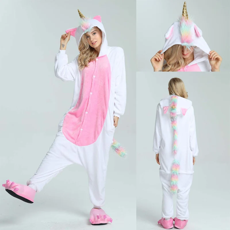 2019 новинка от Onesie оптом кигуруми в виде животного из игры Golden Horn Единорог Ститч