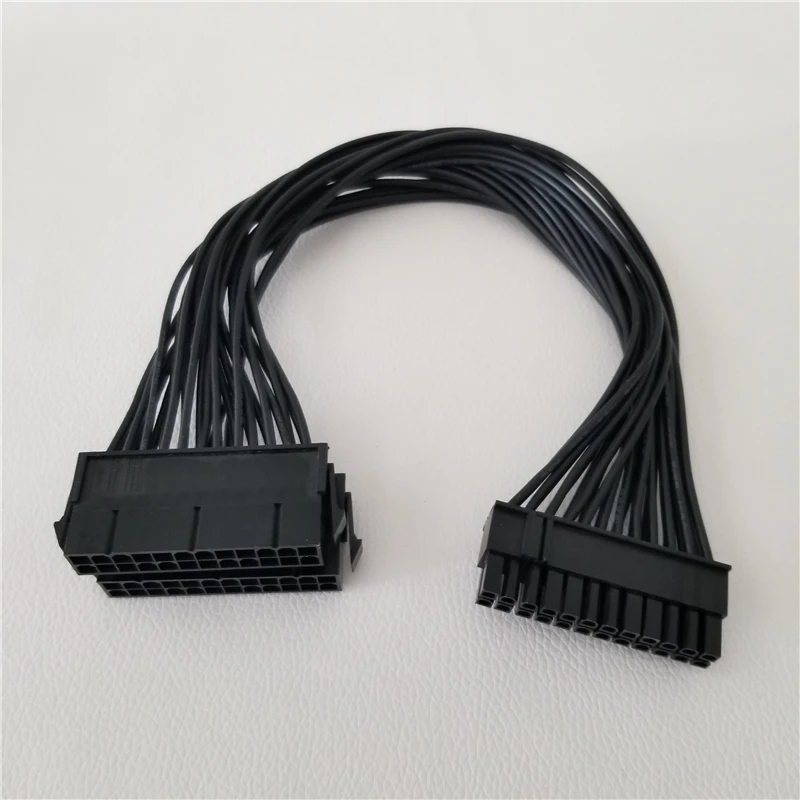 

20Pin & 4pin Dual PSU Power Supply Cable Motherboard Adapter Cord 30cm for BTC RIG Miner DIY