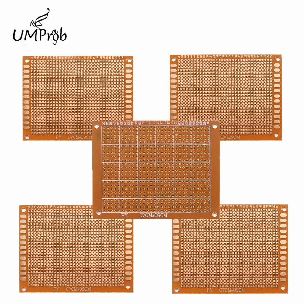 5 шт. 7x9 см DIY печатная плата для прототипа универсальная Матрица экспериментов 7*9