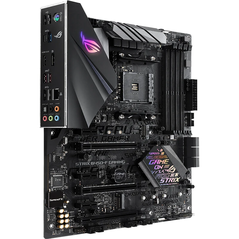 Verkaufen Original Motherboard Für Neue ASUS ROG STRIX B450-F GAMING Buchse AM4 DDR4 USB 3,1 64G SATA3 B450 M.2 Desktop Motherboard