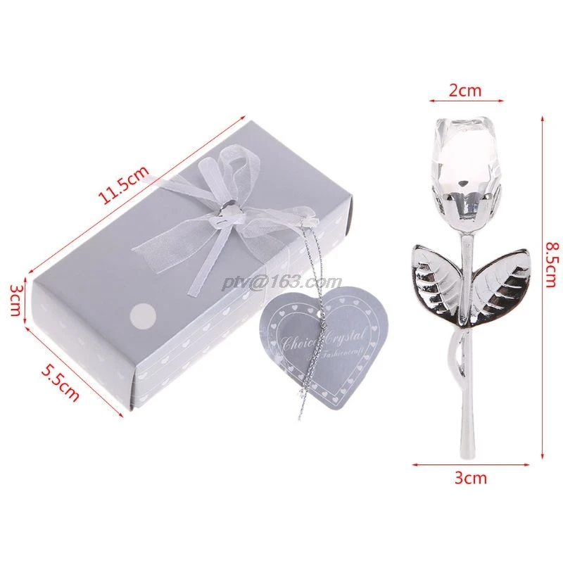 Мини хрустальные розы домашний декор день рождения свадьба ремесло подарок на