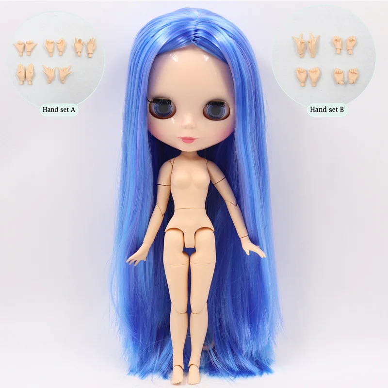 like the pic ICY Nude Factory Blyth Кукла № Y7216Y6208 светильник розовый микс фиолетовые волосы без челки телесный цвет кожи Нео - Цвет: like the pic