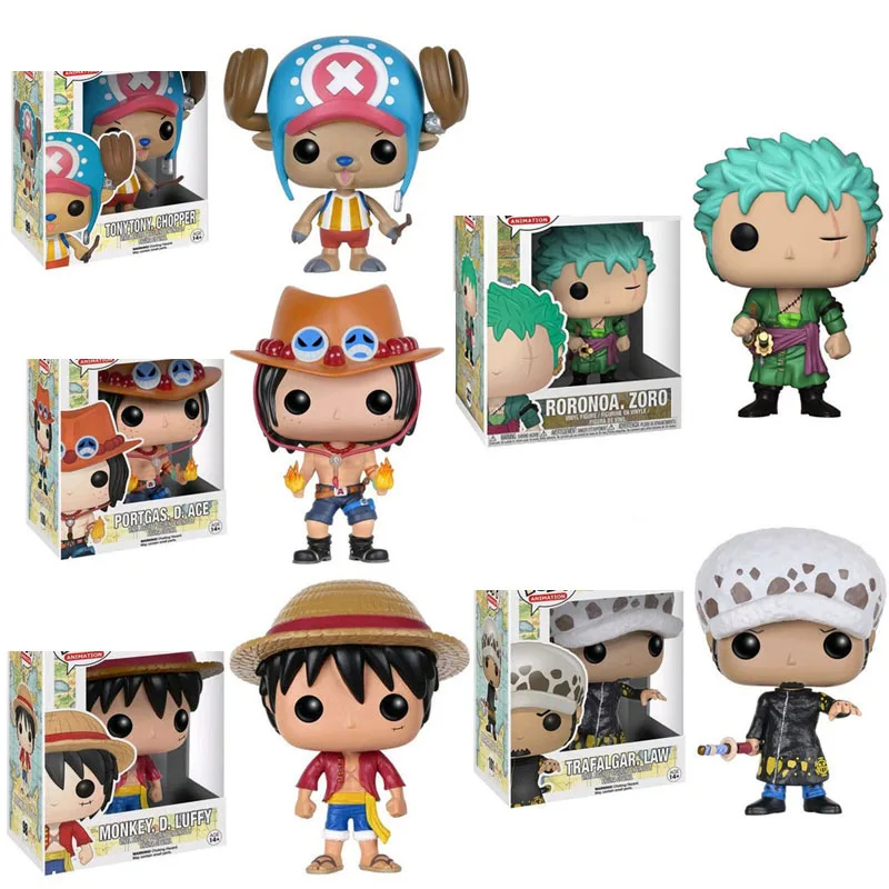 Экшн фигурки FUNKO из японского аниме Луффи Лев Тони Чоппер ророноа Зоро виниловые