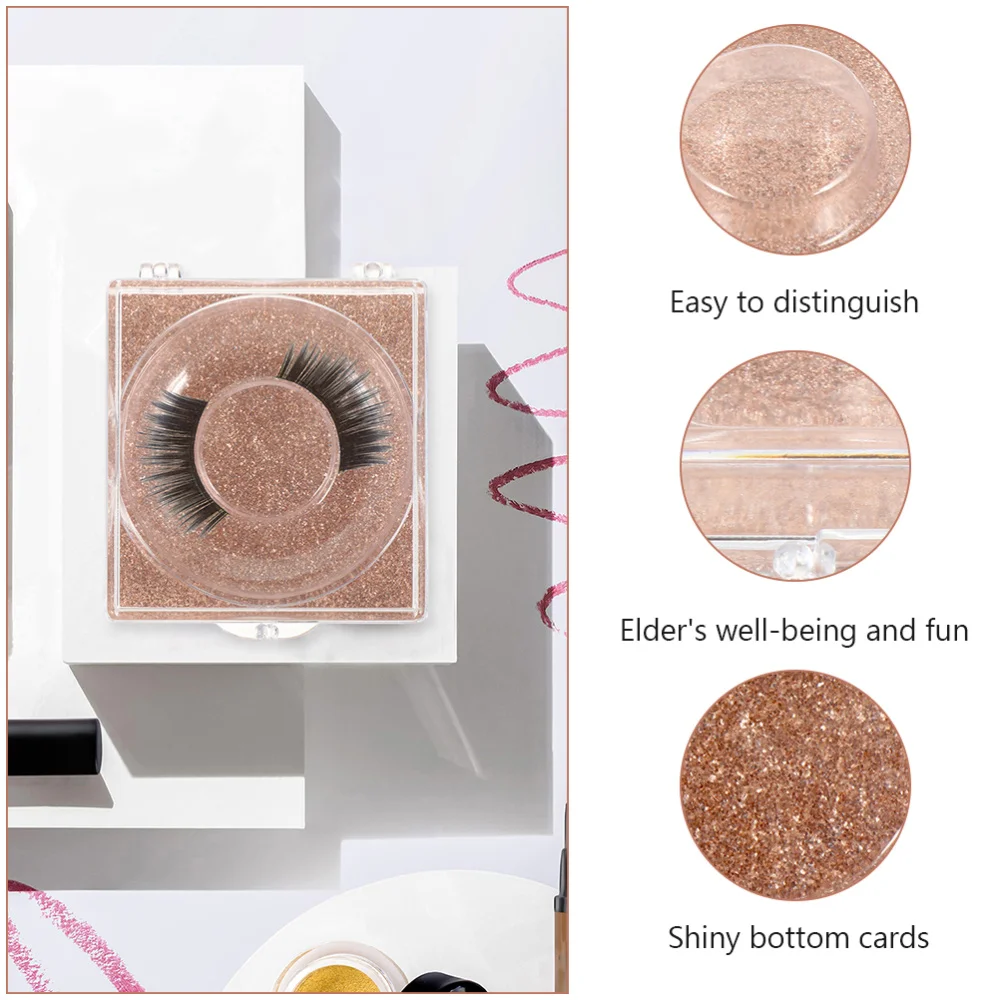 

12pcs Empty Lash Case Eyelash Storage Box False Lashes Holder Lash Tray