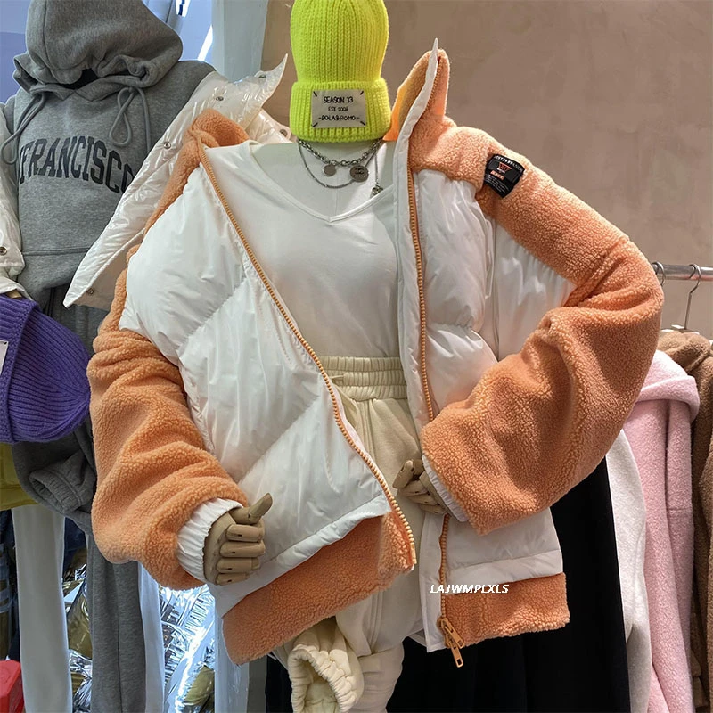 Зимняя женская уличная куртка на молнии с длинным рукавом и воротником стойкой