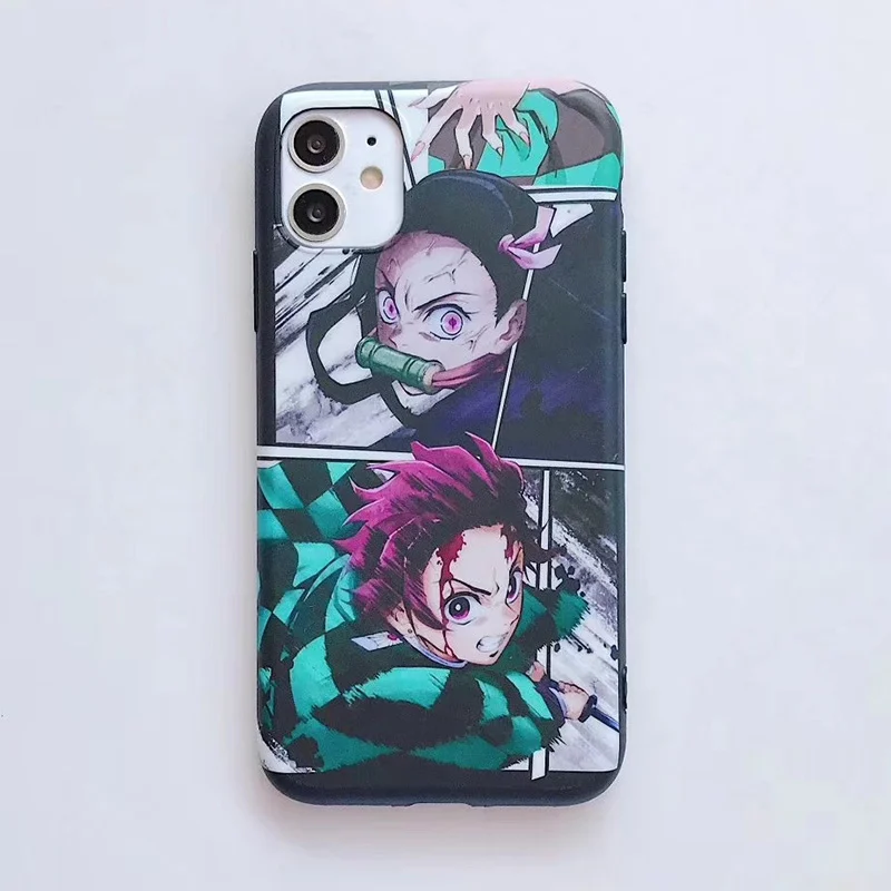 Мягкий ТПУ чехол Demon Slayer Kimetsu no Yaiba для iPhone 11 11pro max XS Max XR X 6 6S 7 8 Plus с японским аниме |