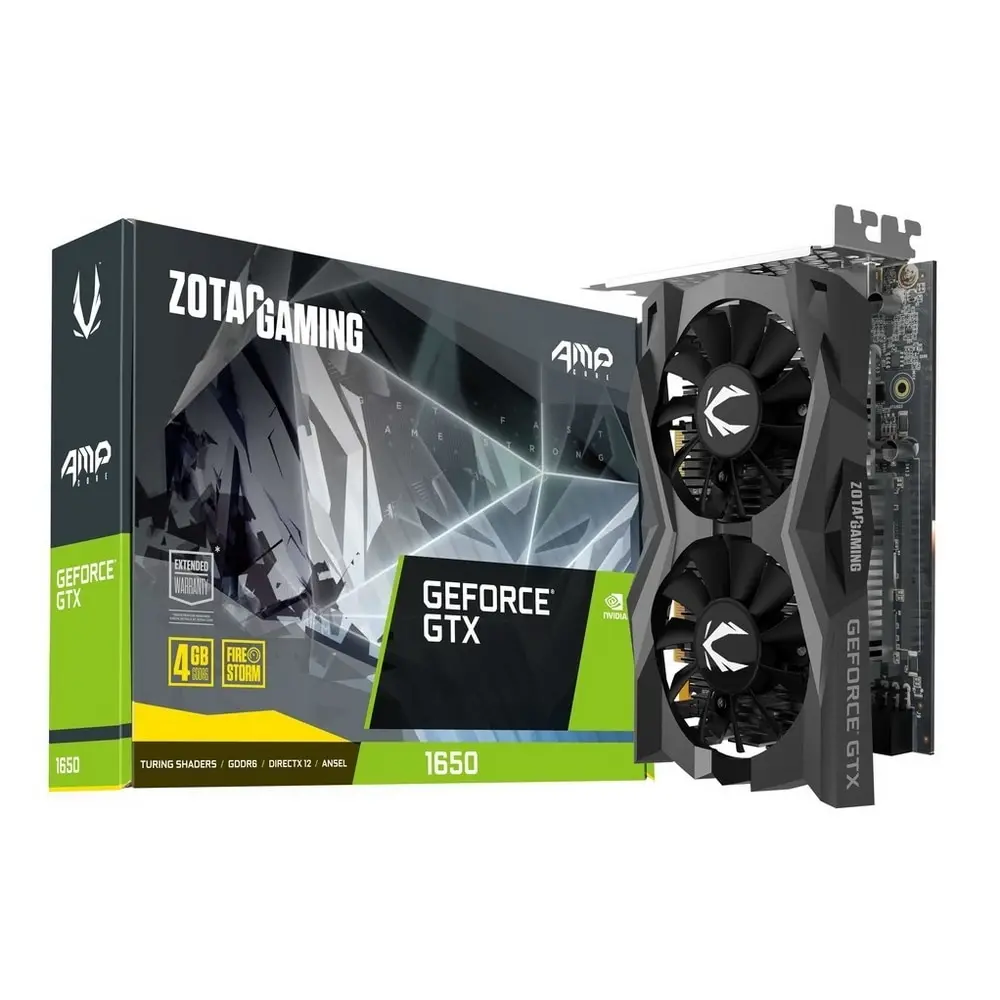 Видеокарта Zotac AMP nVidia GeForce GTX 1650 1650MHz 4096MB 12000MHz 128 bit RTL [ZT T16520J 10L]|Видеокарты| |