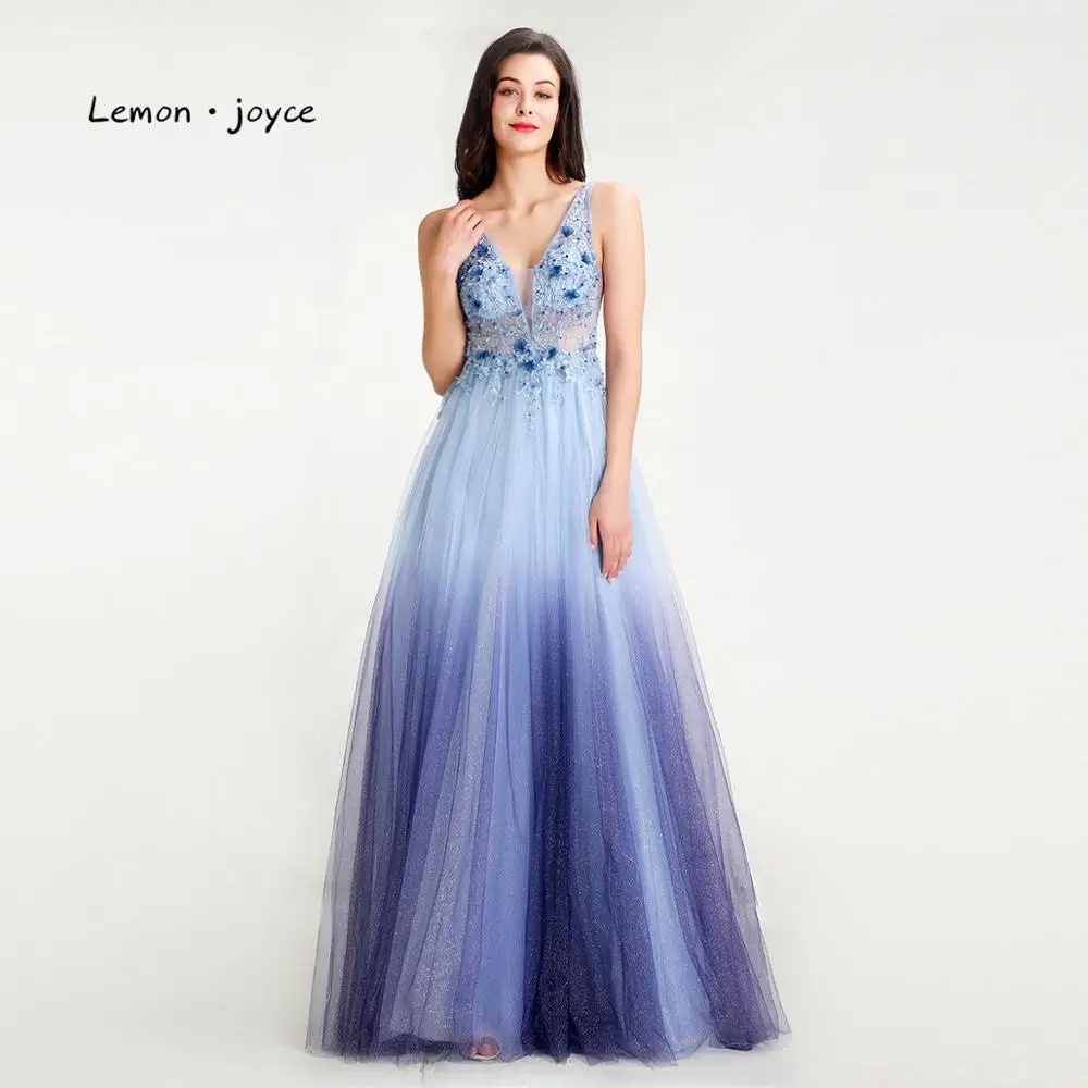 Платье женское ТРАПЕЦИЕВИДНОЕ для выпускного вечера с V образным вырезом|Платья