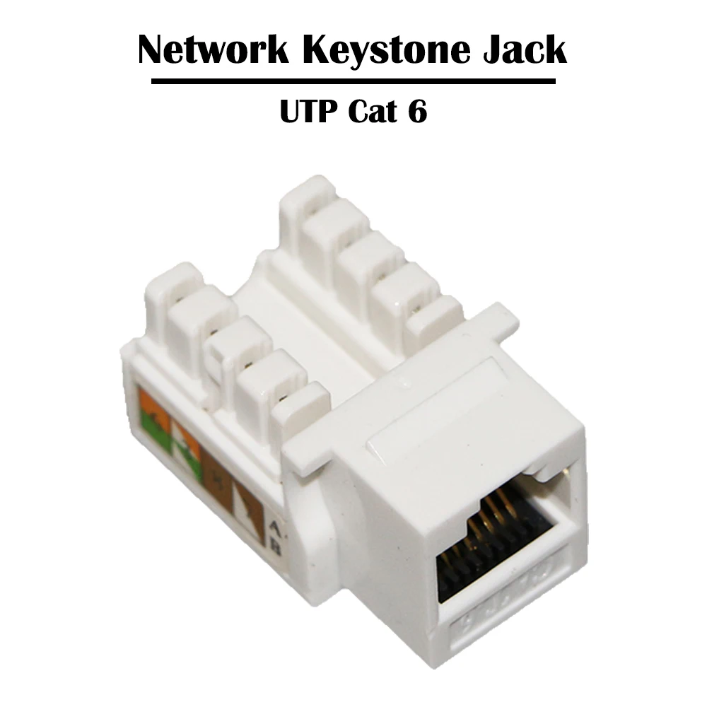 Сетевой тестер Keystone Jack Fluke с разъемом Ethernet 50 шт./лот Cat 3/Cat 5e/Cat 6 передача данных RJ11/RJ