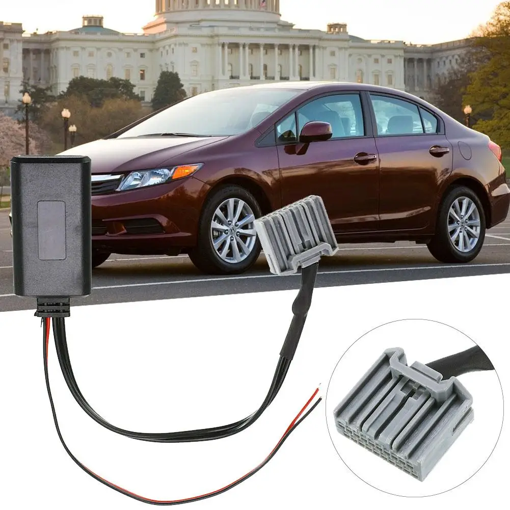 Автомобильный аудиокабель Bluetooth 12 В автомобильный адаптер AUX для Honda Civic 2006-2013 CRV