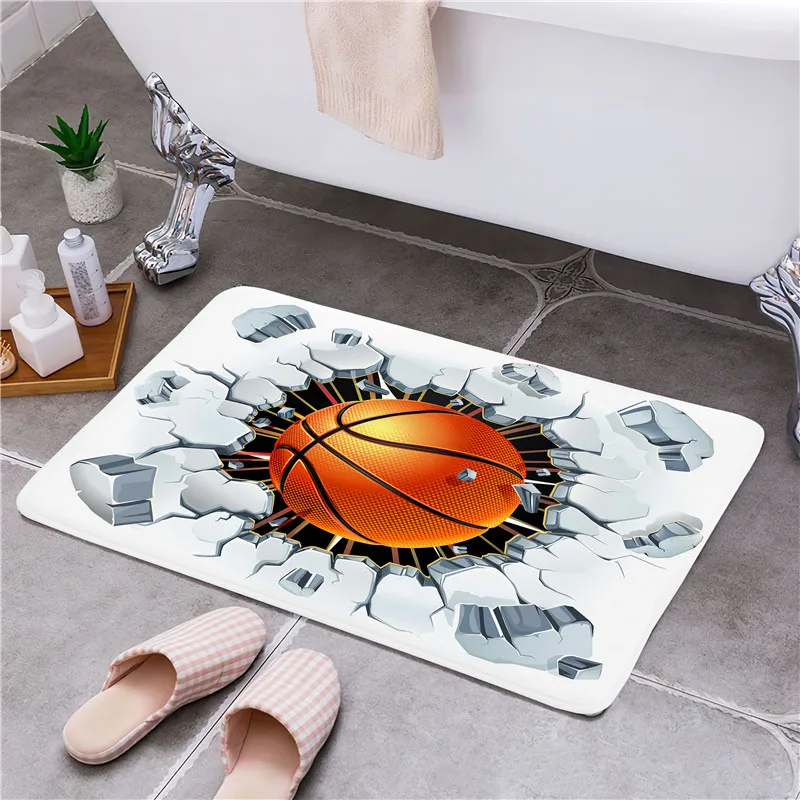 Баскетбольный коврик для входной двери напольный нескользящий ног домашний