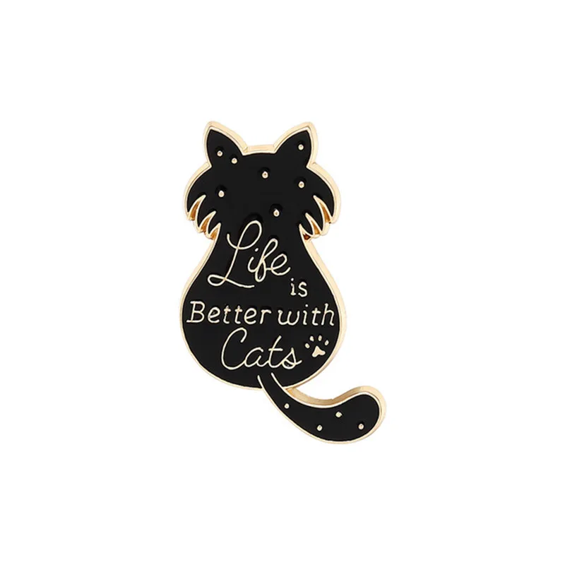 

Cute And Funny Cat Combination Enamel Pins Collection Commemorative Gift Badge For Friends Brooch