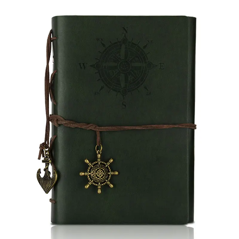 

Retro Pirate Style Notebook Journal Diary Book Spiral Ring Binder Notepad GDeals