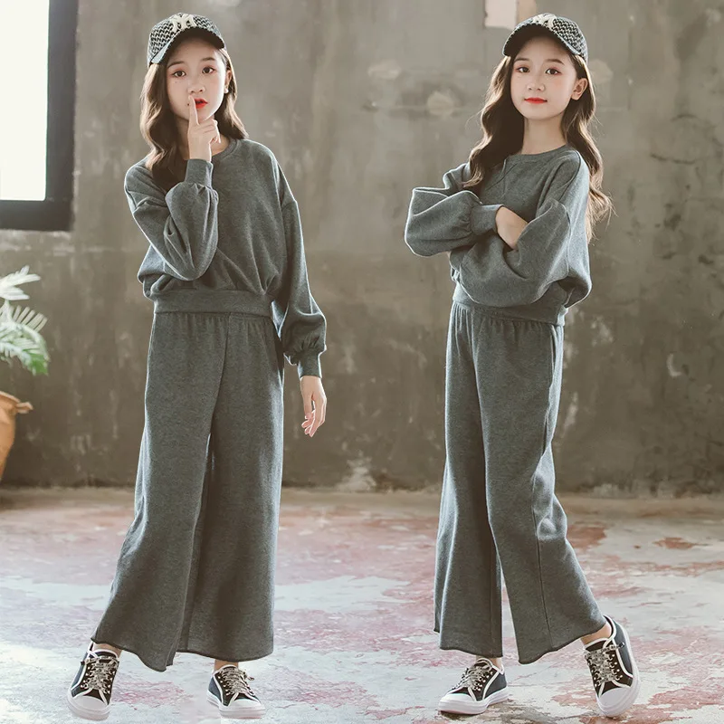 Комплект осенней одежды для девочек Новинка 2021 года Свободные повседневные