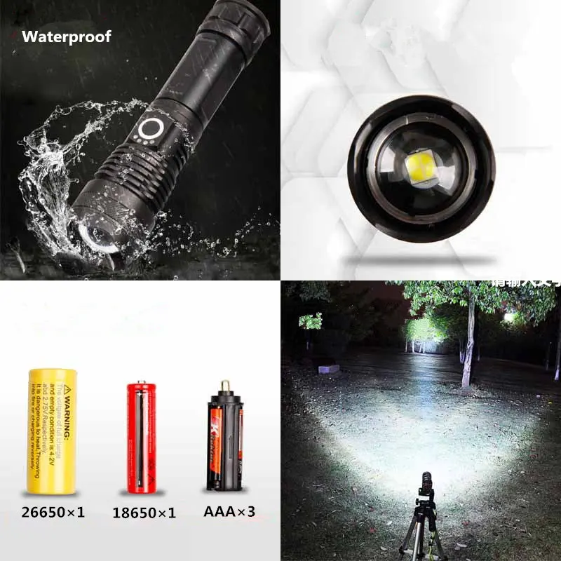 XHP50 P70 USB зарядка zoom P50 фонарик с usb-кабелем Спорт на открытом воздухе Аксессуары для путешествий