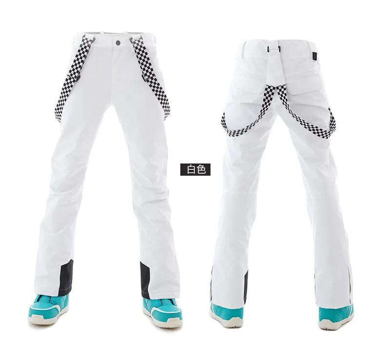 Женские зимние уличные лыжные штаны водонепроницаемые ветрозащитные теплые