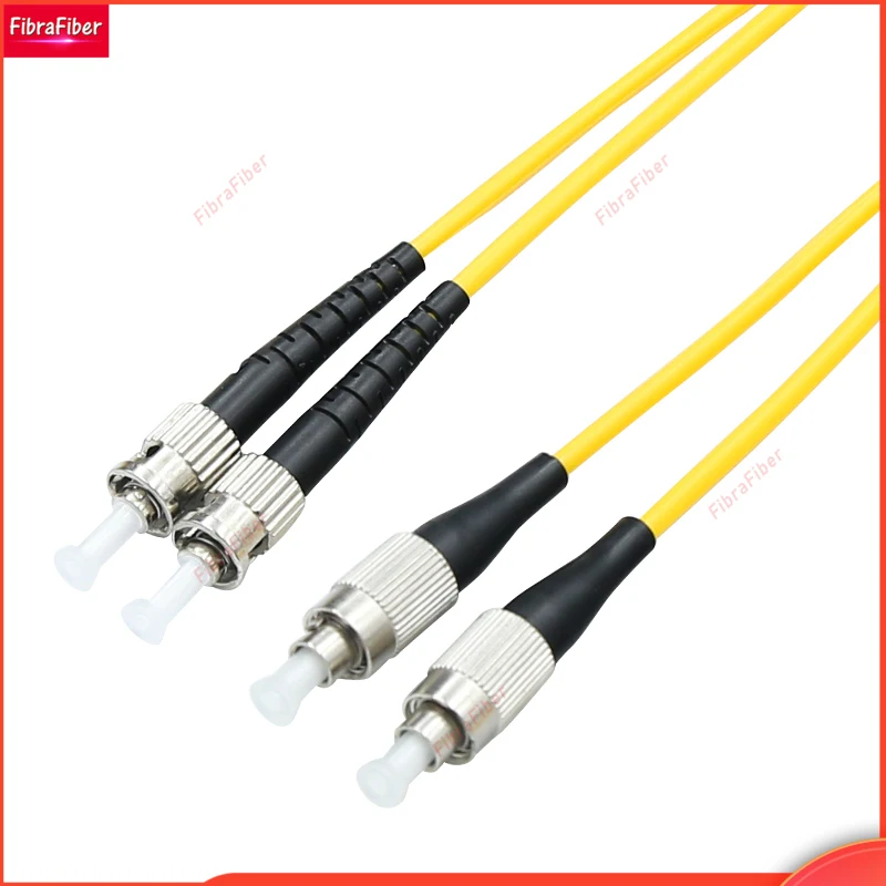 Лучшая цена 1 м ~ 50 дуплексный Соединительный шнур ST-FC UPC FC/UPC to ST/UPC SM Джампер-кабель