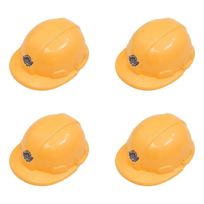 

4pcs Engineering Hat Toy Safety Cap Toy Safety Helmet Toy for Kids Children