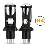 2pcs h4 led projector mini lens auto h4 led headlight bulbs kit conversion kit hilo beam lhd 6000k super bright car light lamp