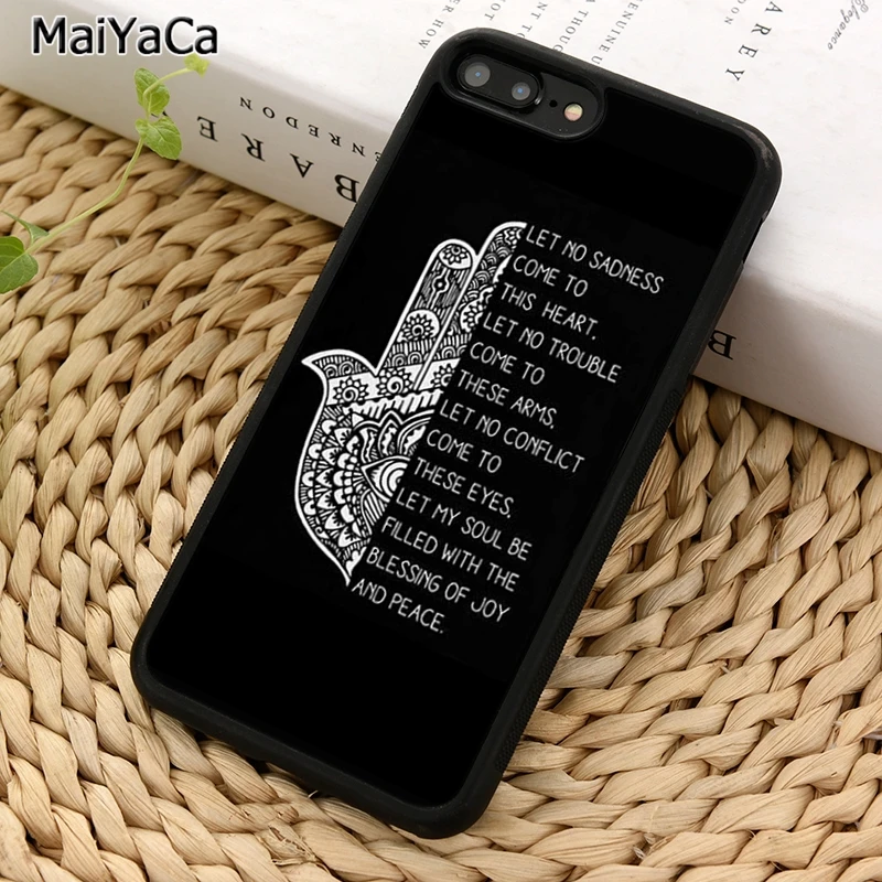 MaiYaCa Будда Хамса магический чехол для телефона от зла iPhone X XR XS 11 12 Pro MAX 5 6 7 8 Plus Samsung