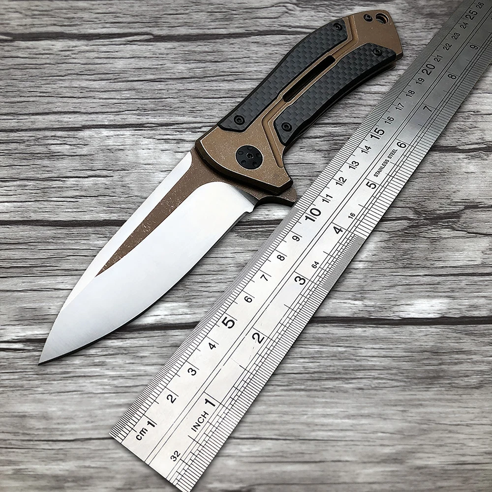 BMT ZT0801 карманный складной нож D2 Сталь углеродное волокно ручка шарикоподшипник
