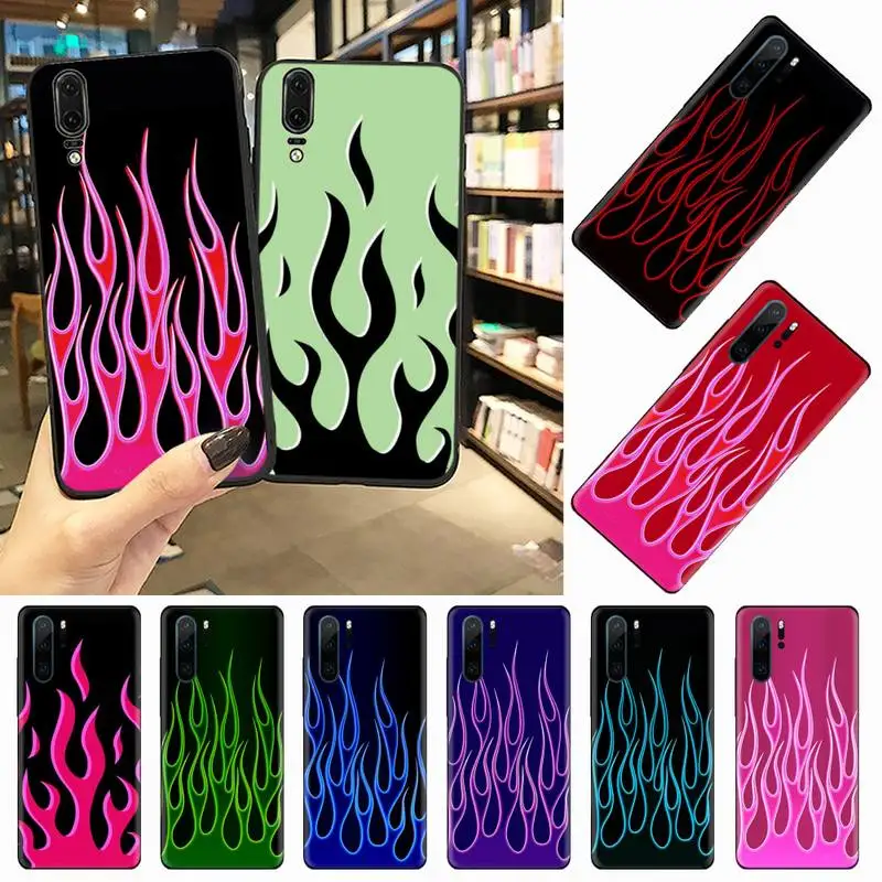 Corlorful flame art design luxury design Phone Case shell For Huawei honor Mate P 10 20 30 40 Pro 10i 9 10 20 8 x Lite