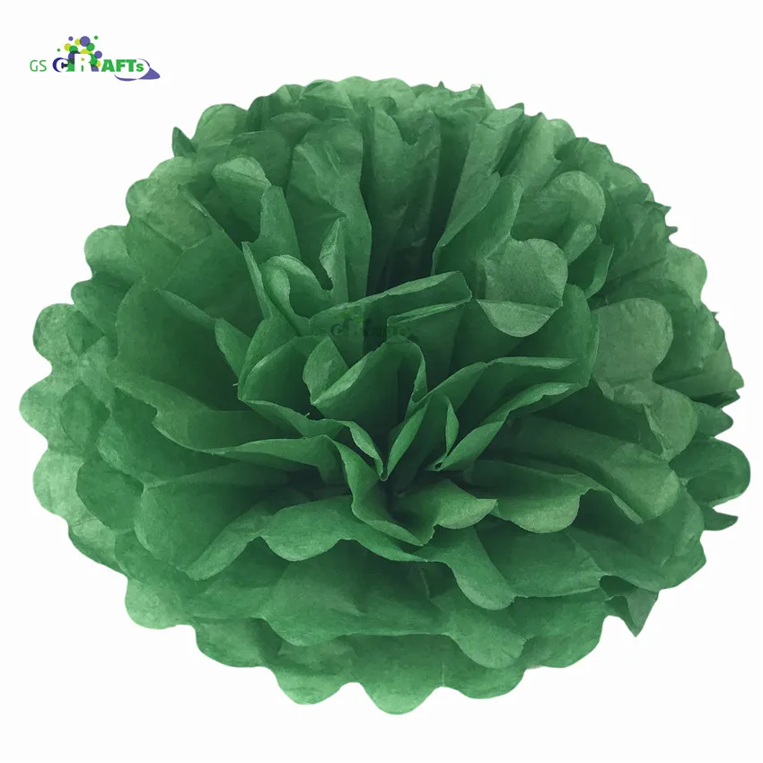 17.Deep Green Высота каблука 10 см, каблук 15 см, 20 см, 25 см, свадебных платьев, декоративных изделий и Бумага помпонами Pom Poms 4 6 8 10 дюймов шары вечерние дома декоративная ткань украшения ко дню рождения - Цвет: 17.Deep Green