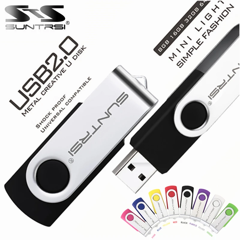 

Suntrsi pen drive 64GB 32GB 16GB 8GB 4GB USB Flash Drive 128G Pendrive лека waterproof u-disk 2.0 key usb stick gift for PC